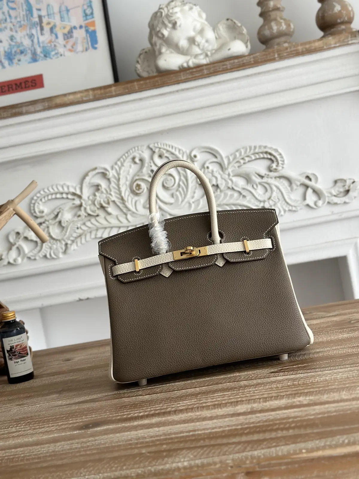 Hermès Two-Tone Top Handle Bag image 1