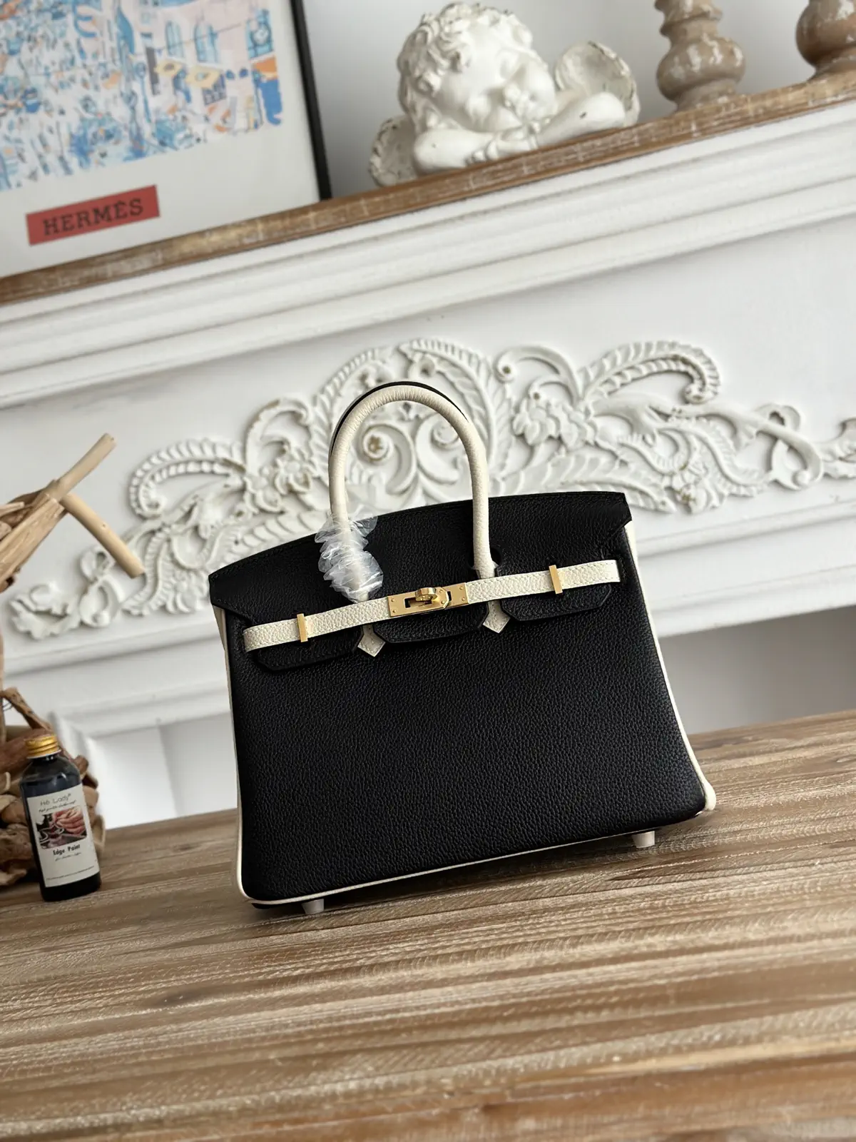 Hermès Two-Tone Top Handle Bag image 1