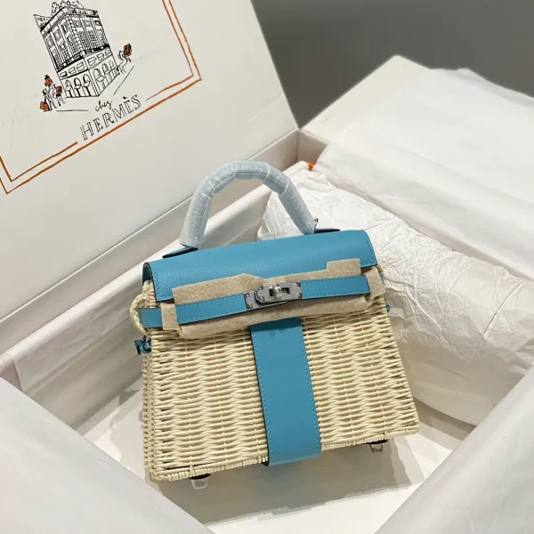 Hermès Woven Picnic Top Handle Bag image 1