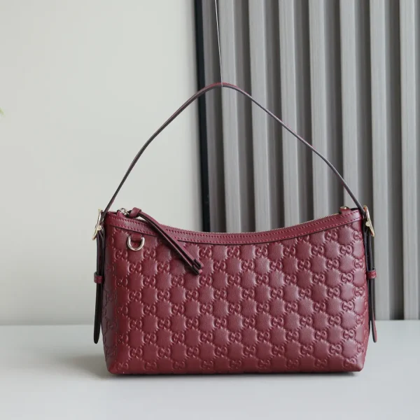 Gucci GG Emblem Monogram Embossed Shoulder Bag image 1