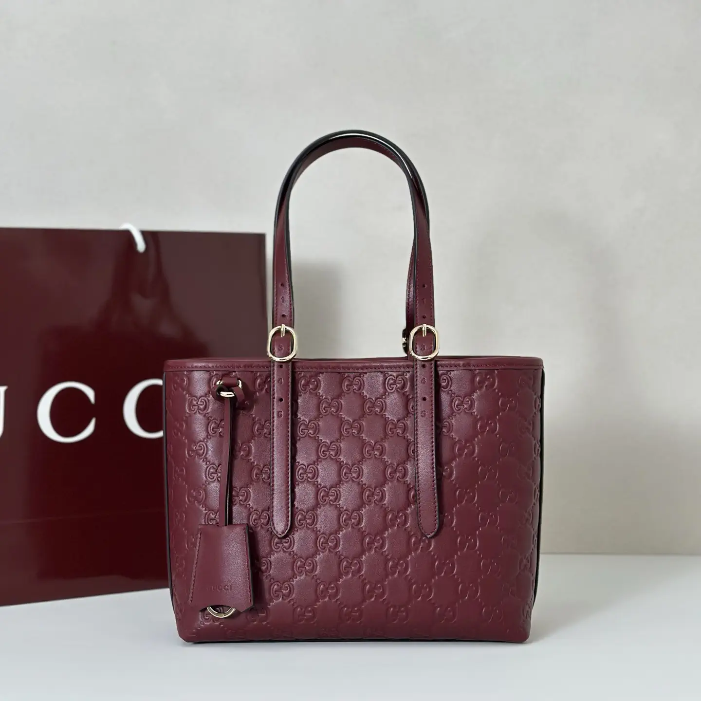 Gucci Embossed Monogram Tote Bag image 1