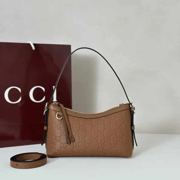 Gucci Monogram Embossed Shoulder Bag image 1