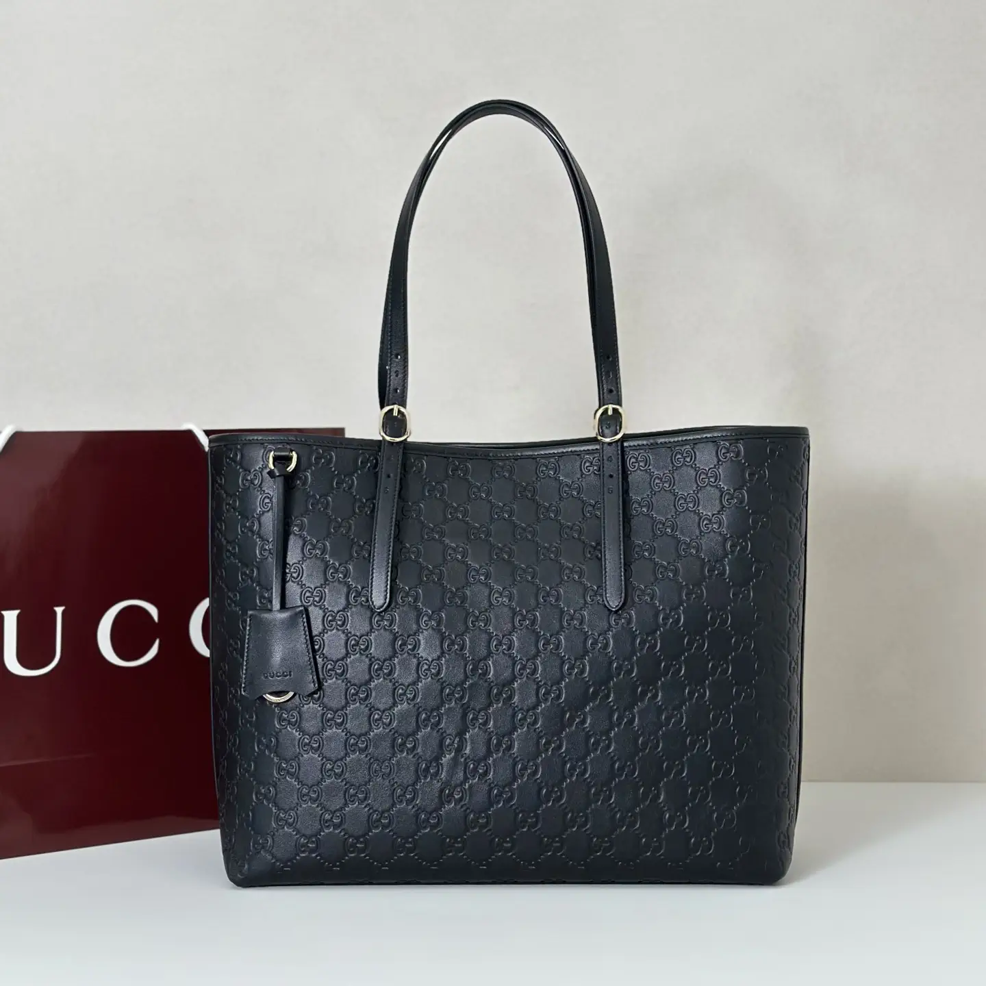 Gucci Embossed Monogram Tote Bag image 1