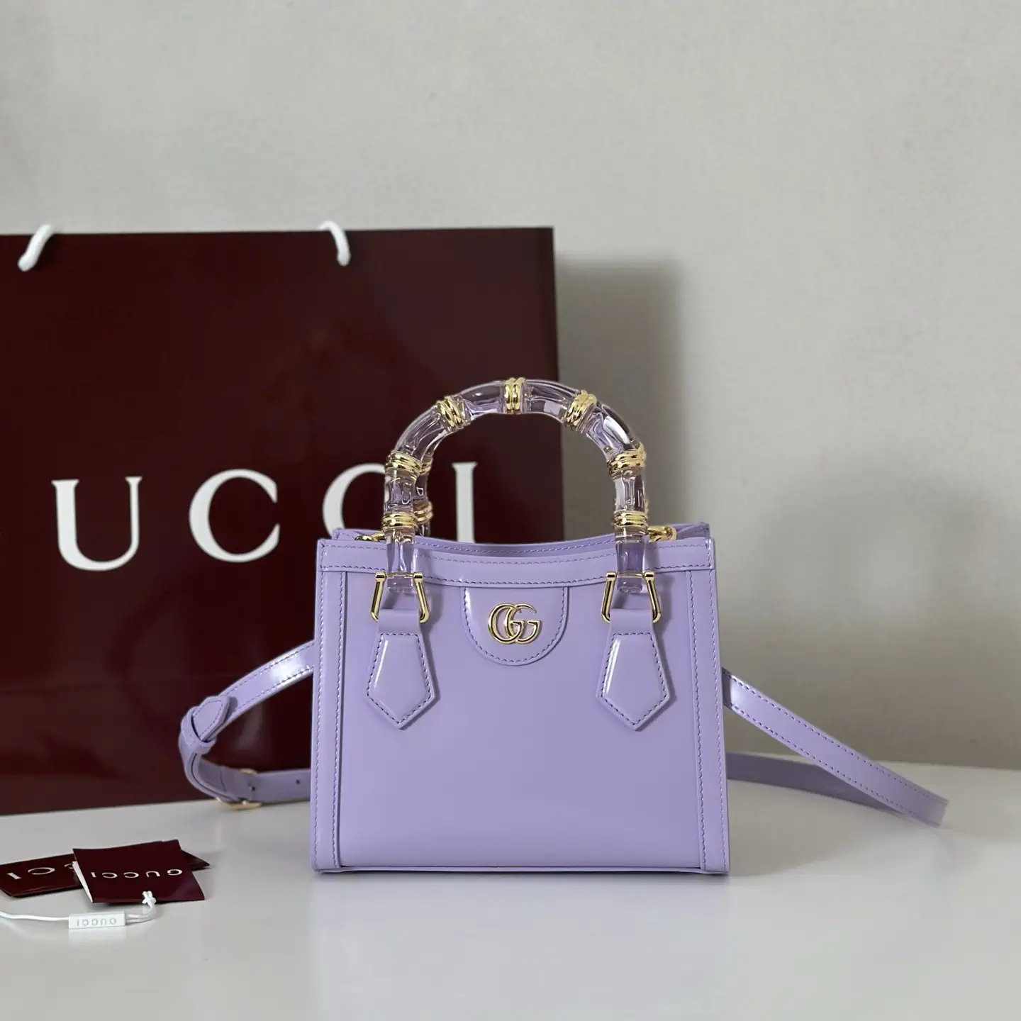 Gucci Light Purple Top Handle Bag image 1