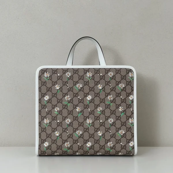 Gucci Floral Monogram Top Handle Bag image 1