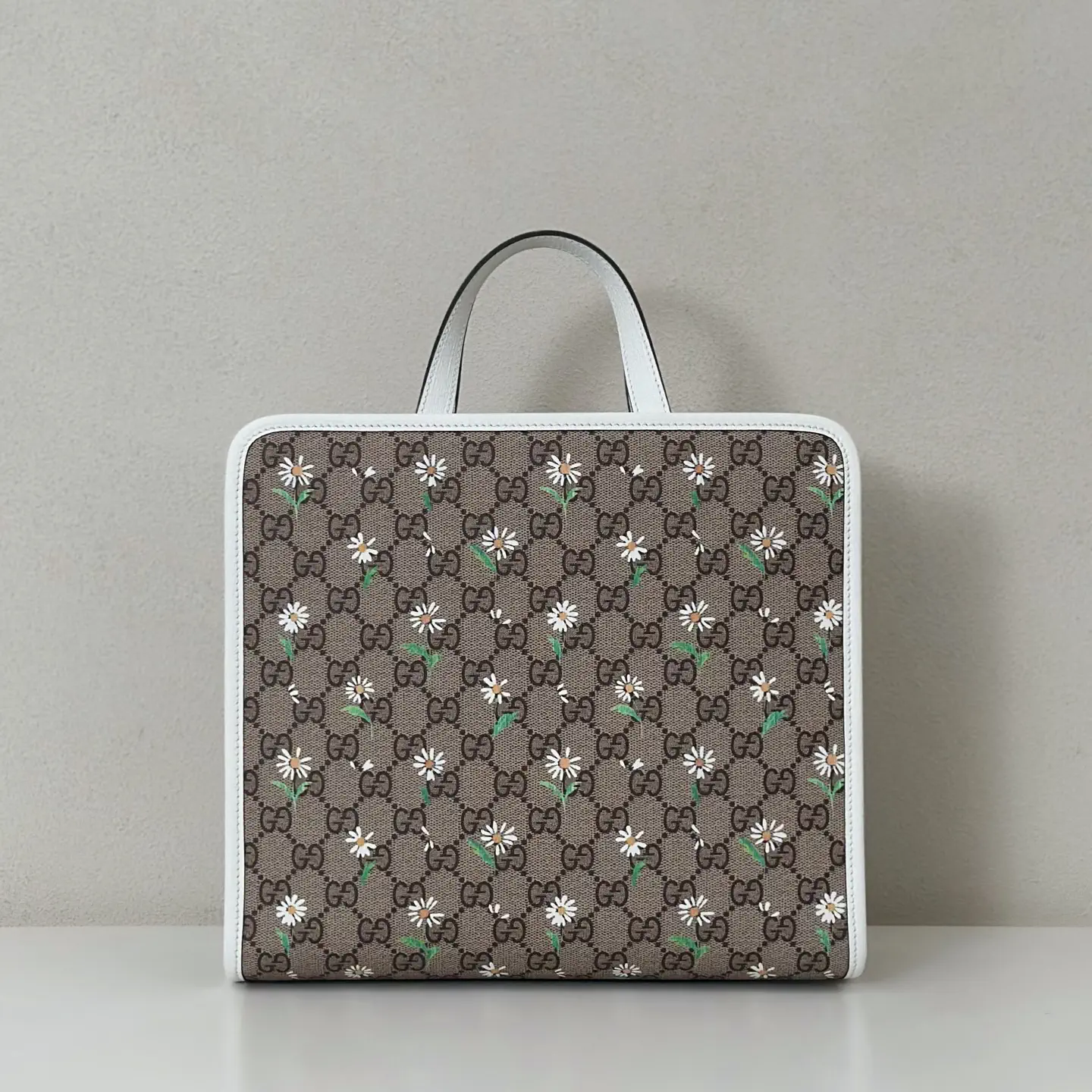 Gucci Floral Monogram Top Handle Bag image 1