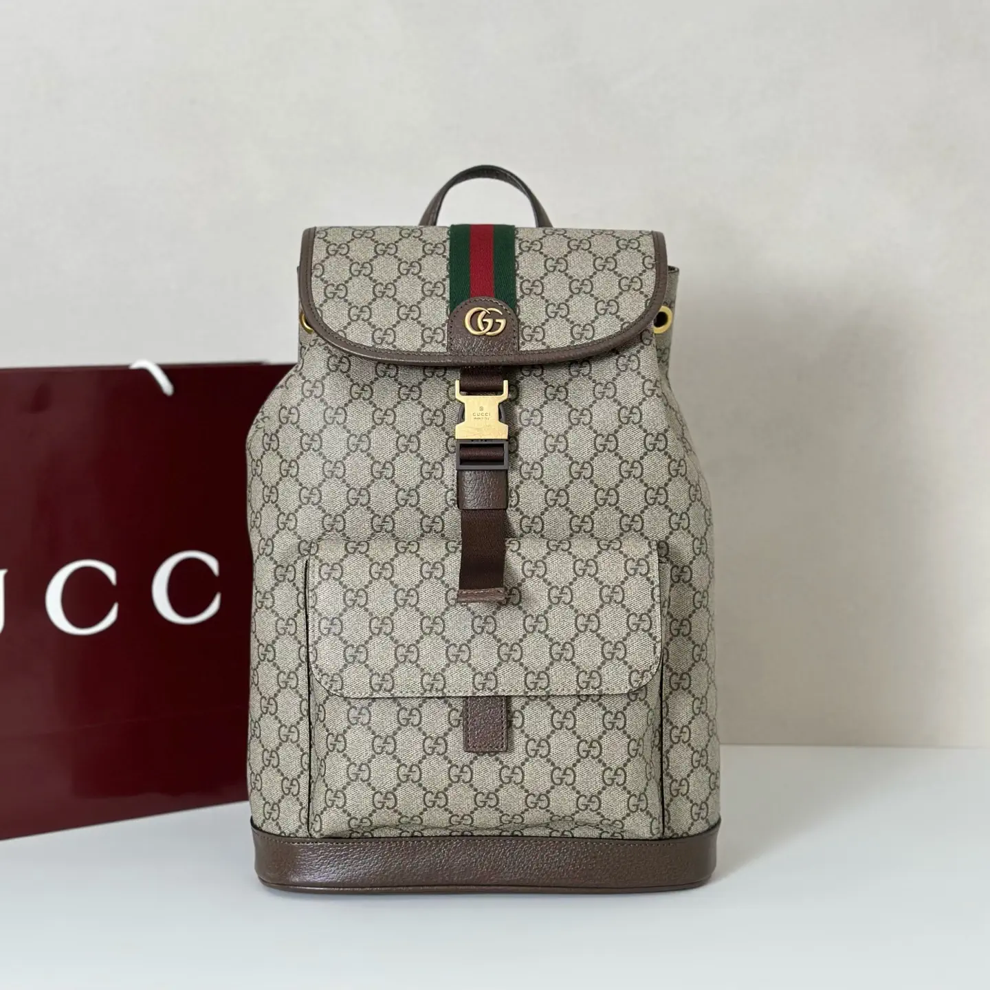 Gucci Monogram Backpack image 1