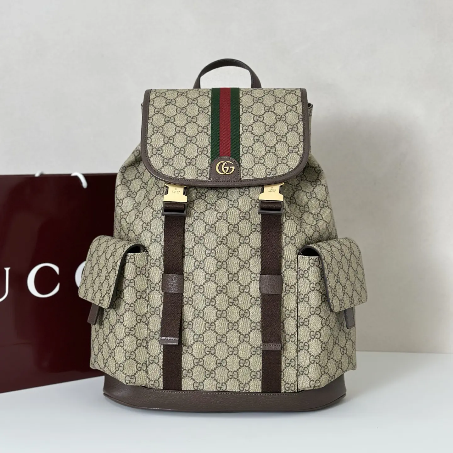 Gucci Monogram Backpack image 1