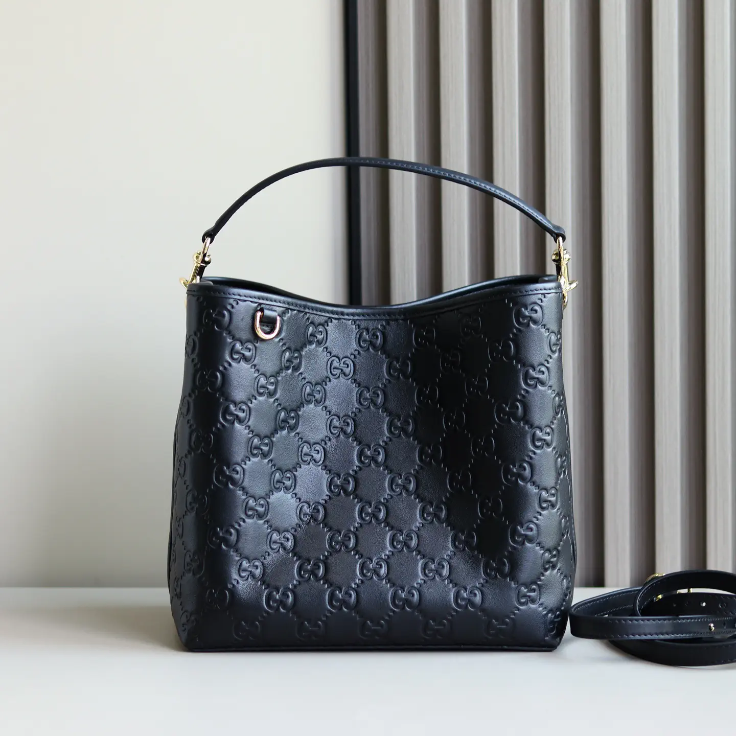 Gucci GG Embossed Bucket Bag image 1