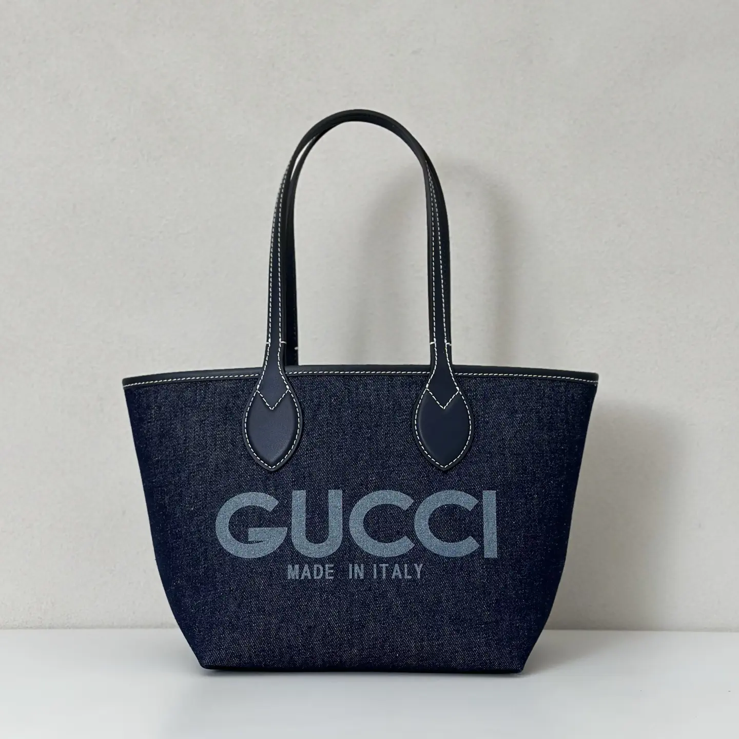 Gucci Denim Logo Tote Bag image 1