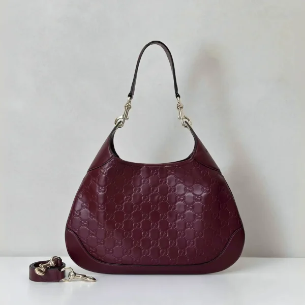 Gucci Monogram Embossed Hobo Shoulder Bag image 1