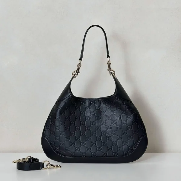 Gucci Monogram Embossed Hobo Shoulder Bag image 1