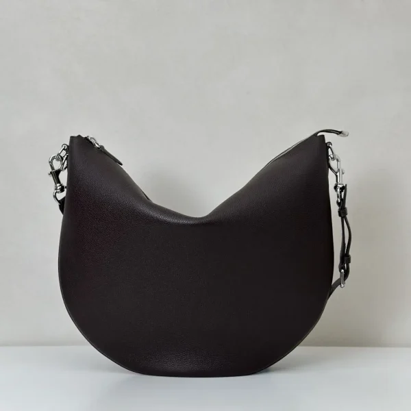 Gucci Dark Brown Leather Hobo Shoulder Bag image 1