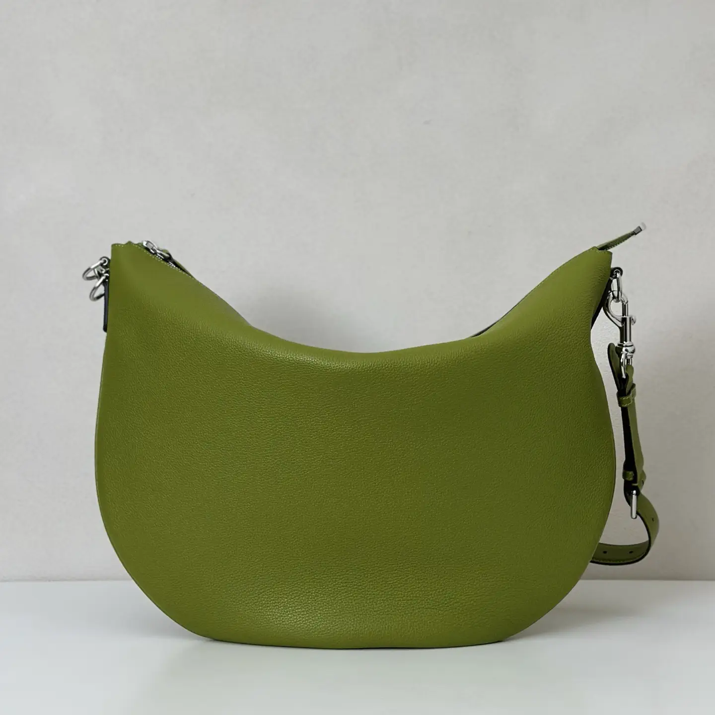 Gucci Green Pebbled Leather Hobo Shoulder Bag image 1