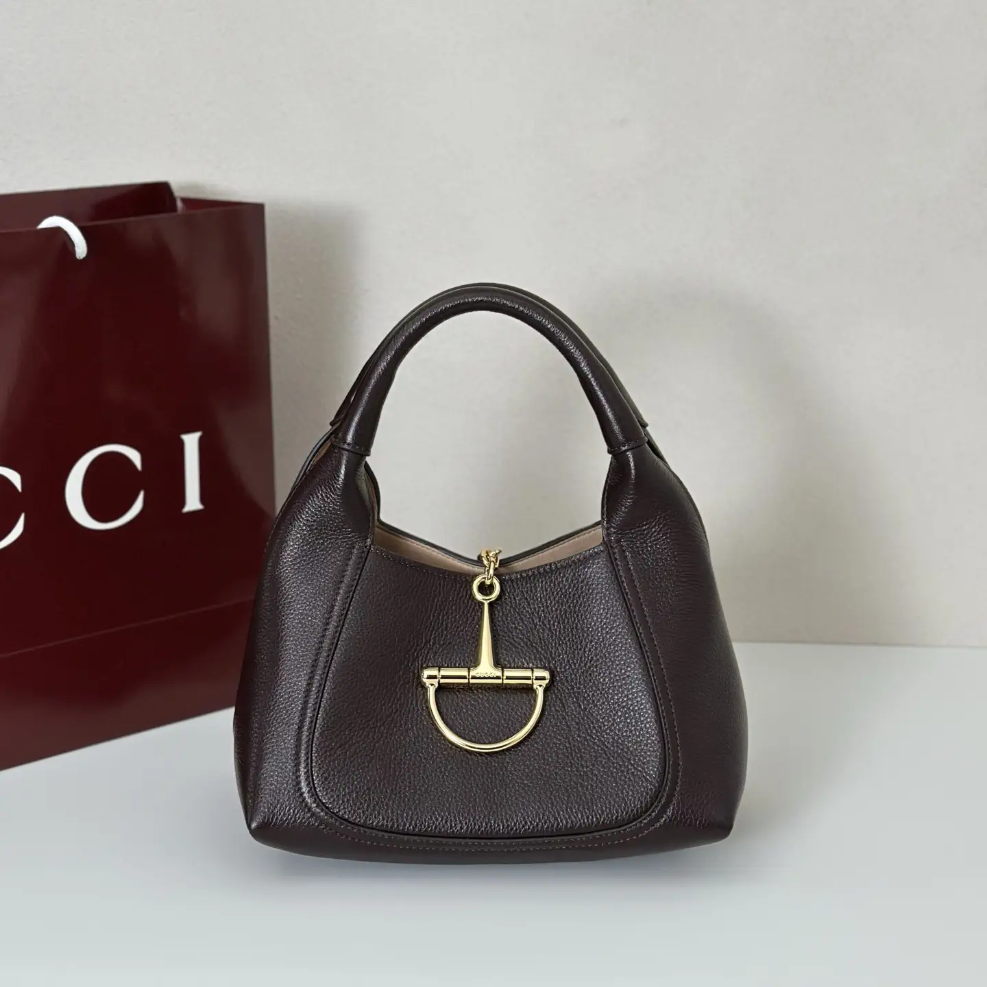Gucci Dark Brown Top Handle Bag image 1