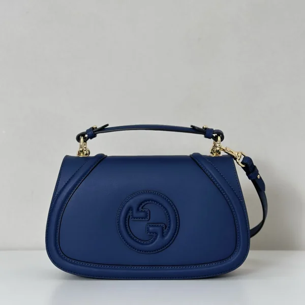 Gucci Dark Blue Top Handle Crossbody Bag image 1