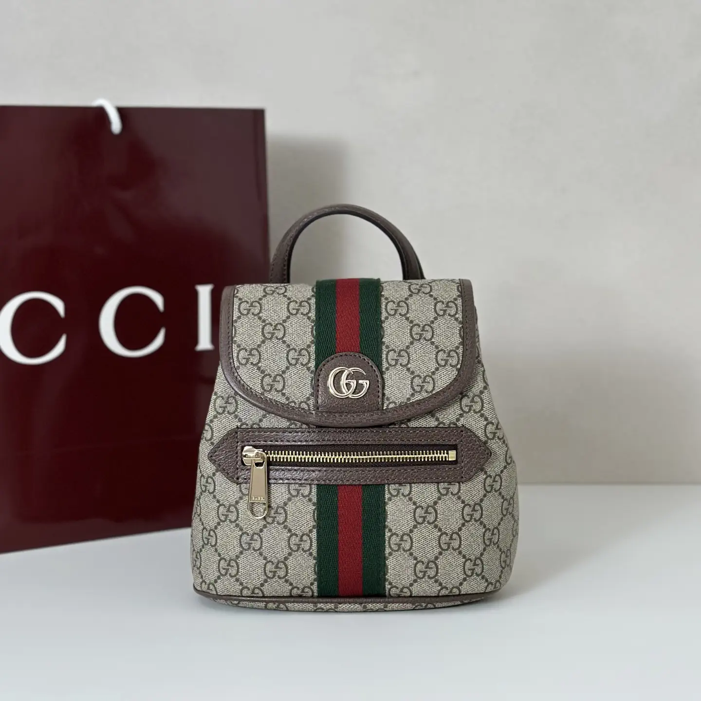 Gucci Monogram Backpack image 1