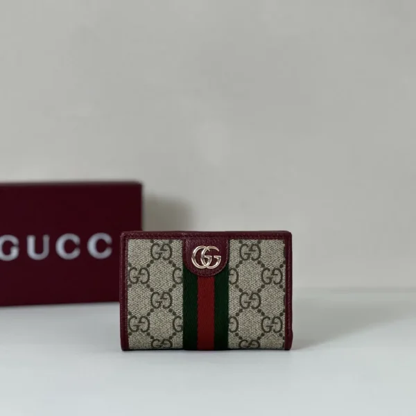Gucci GG Monogram Web Stripe Card Holder image 1