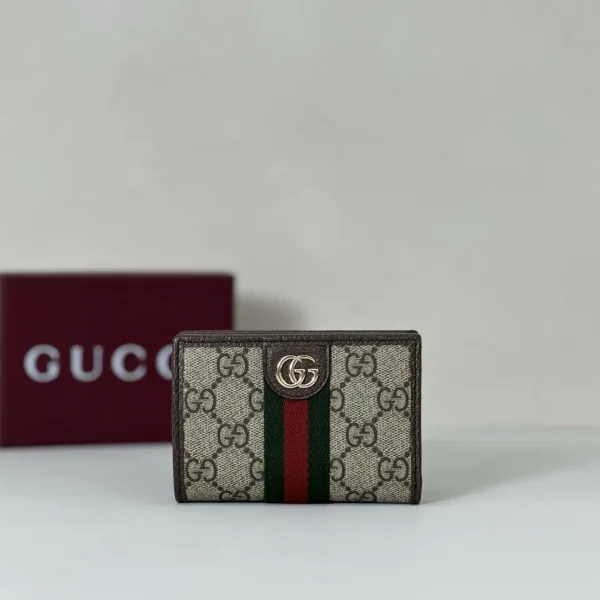 Gucci GG Monogram Web Stripe Card Holder image 1