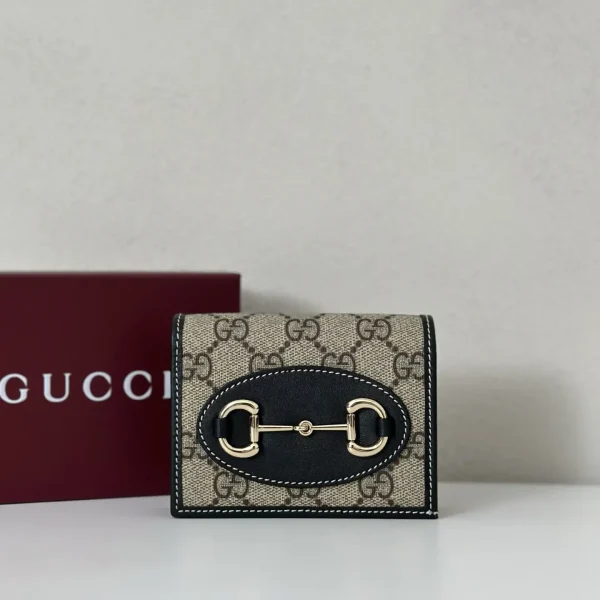 Gucci Monogram Horsebit Card Holder image 1
