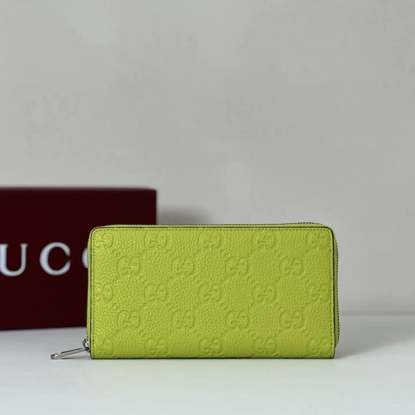 Gucci Embossed Monogram Zip-Around Wallet image 1