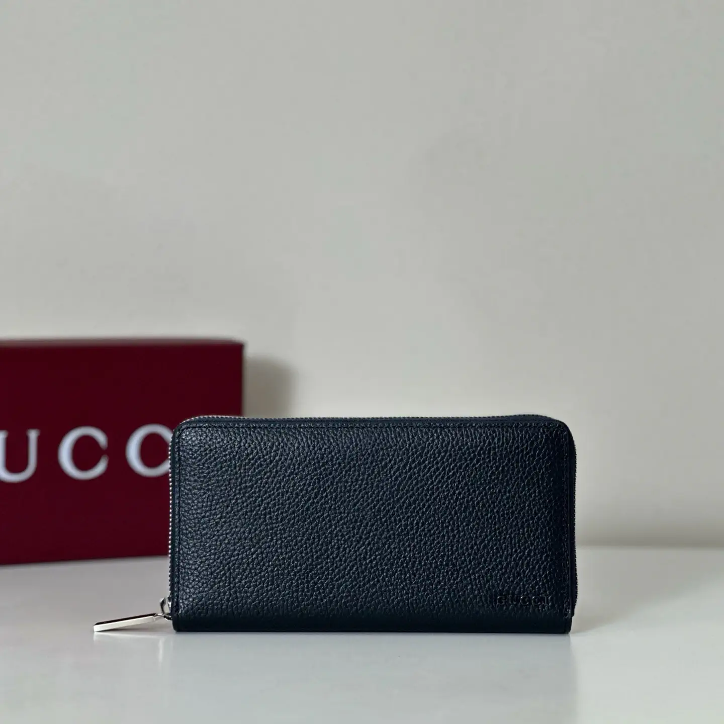 Gucci Dark Blue Zip Around Wallet image 1