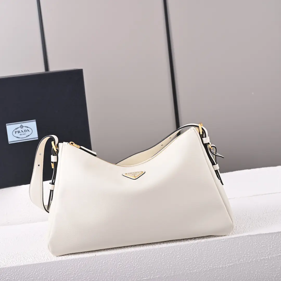 Prada Leather Hobo Shoulder Bag image 1
