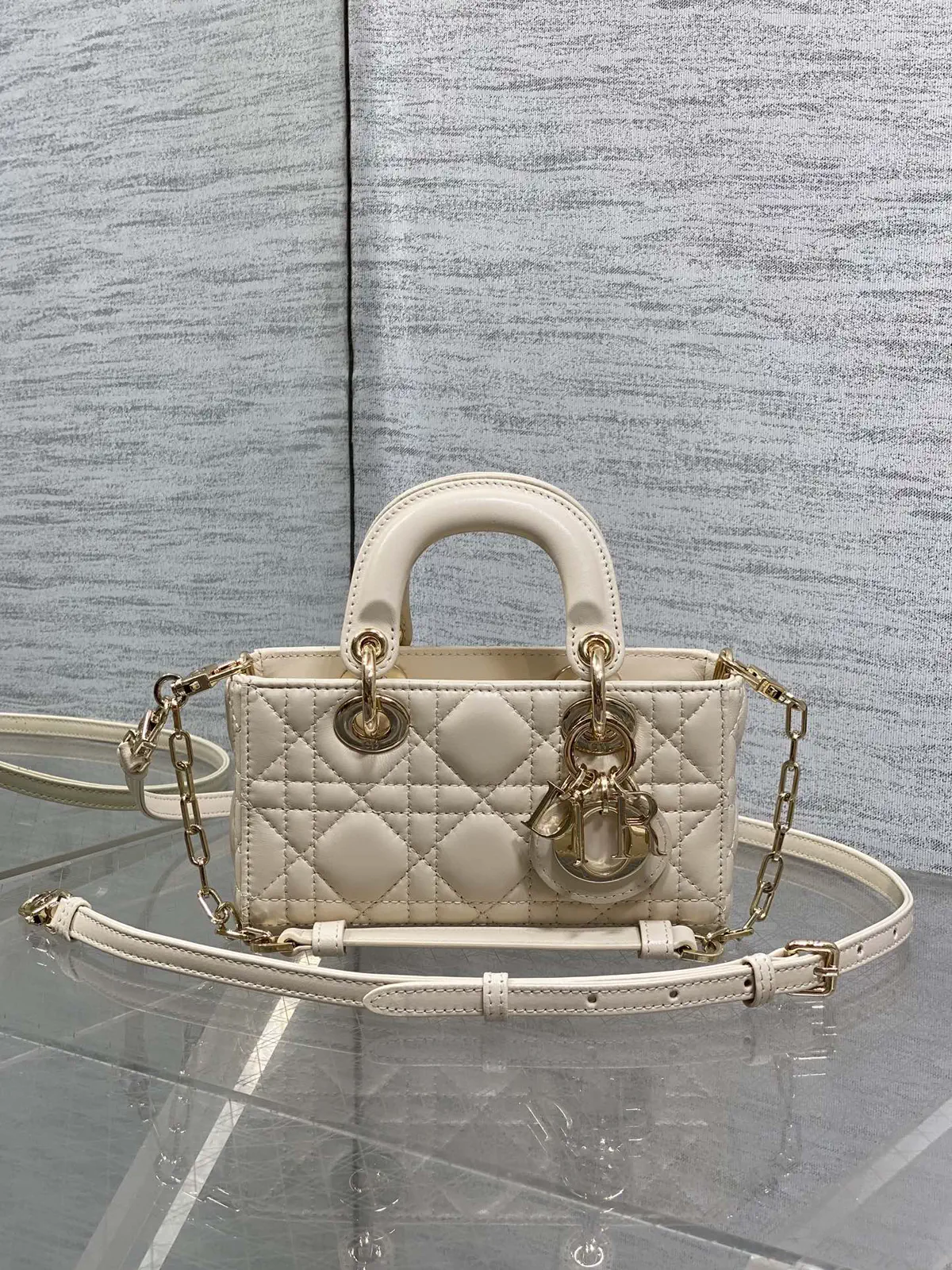 Dior Quilted D-Joy Top Handle Bag image 1