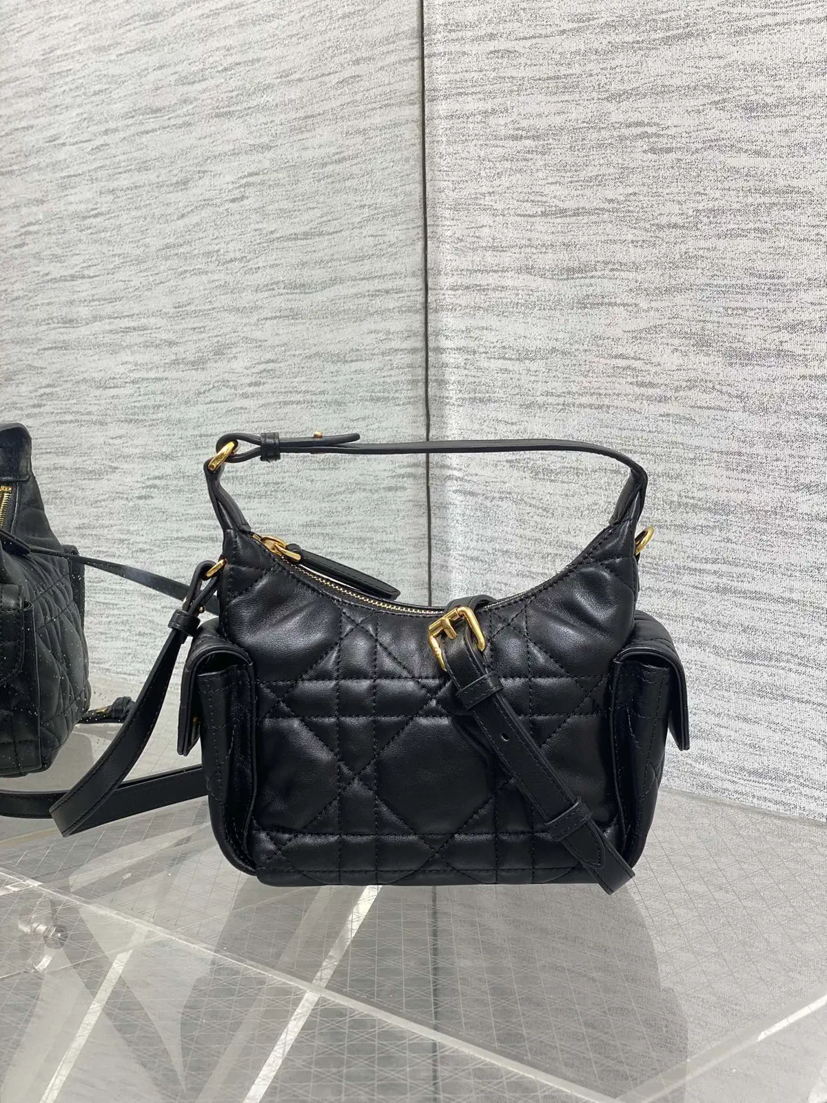 Dior Black Quilted Crossbody Bag image 1
