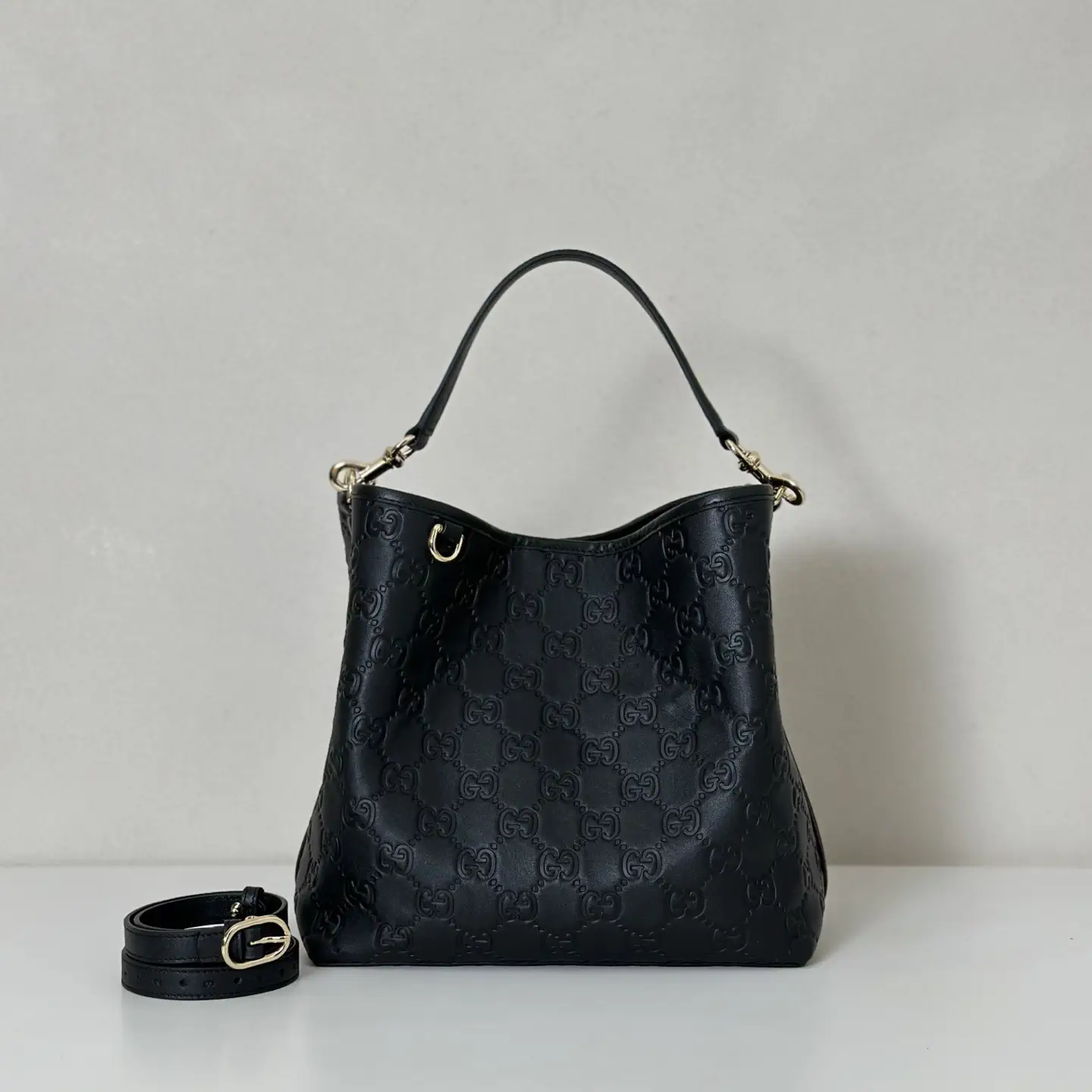 Gucci Embossed Monogram Bucket Bag image 1