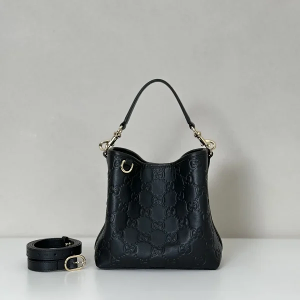 Gucci Embossed Monogram Top Handle Bag image 1