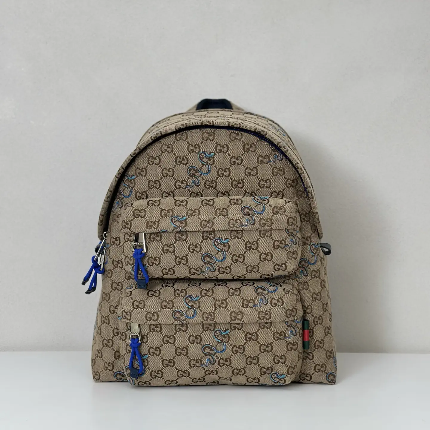 Gucci Monogram Embroidered Backpack image 1
