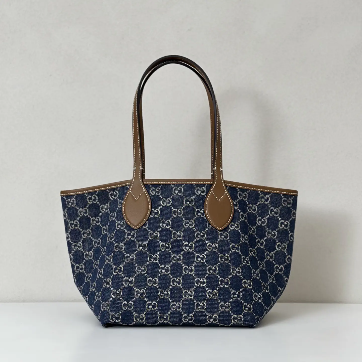Gucci Monogram Denim Tote Bag image 1