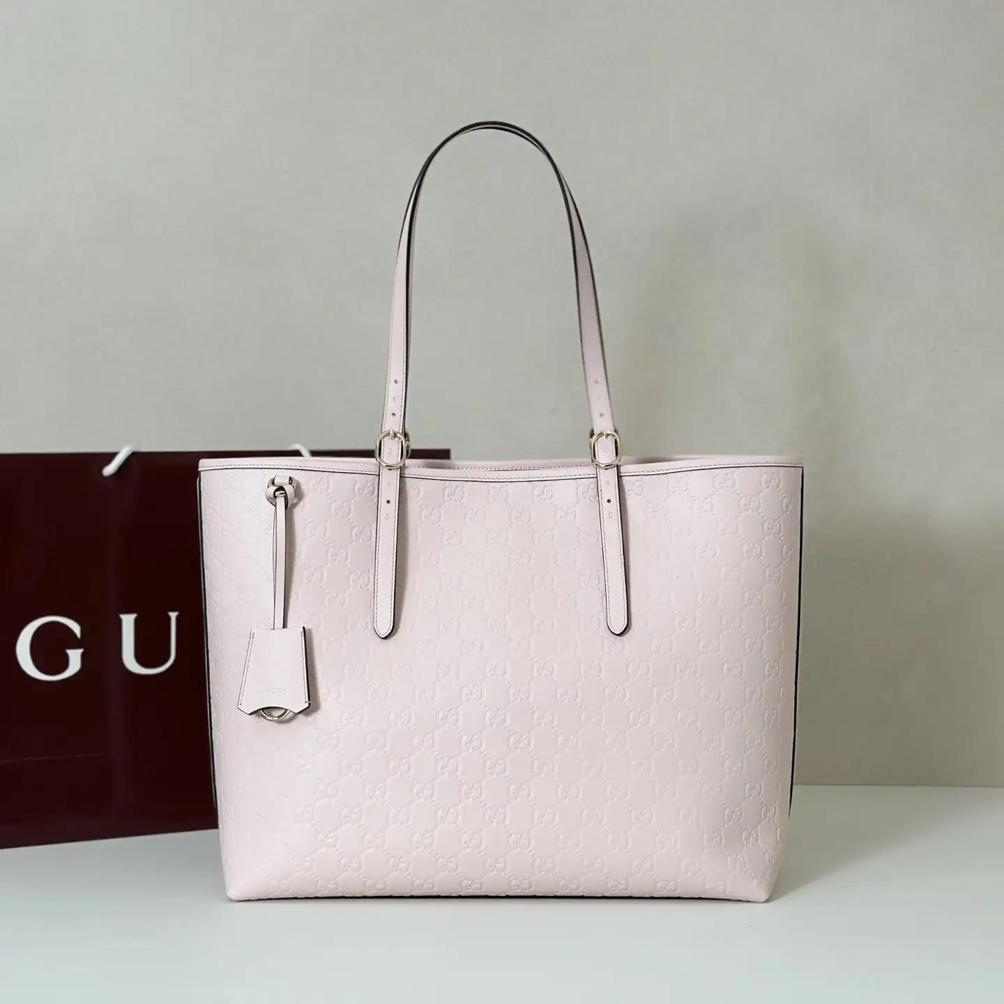 Gucci Embossed Monogram Tote Bag image 1