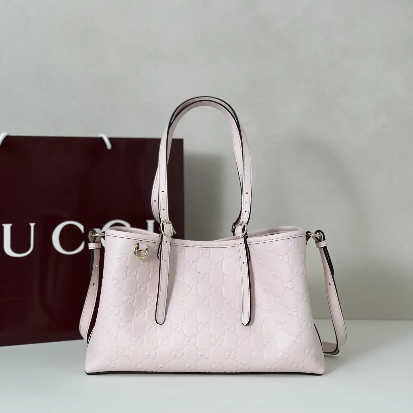 Gucci Embossed Monogram Tote Bag image 1