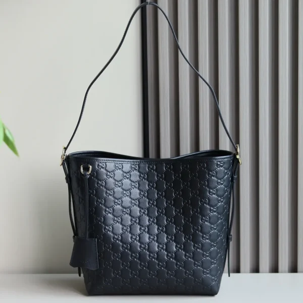 Gucci GG Embossed Leather Shoulder Bag image 1