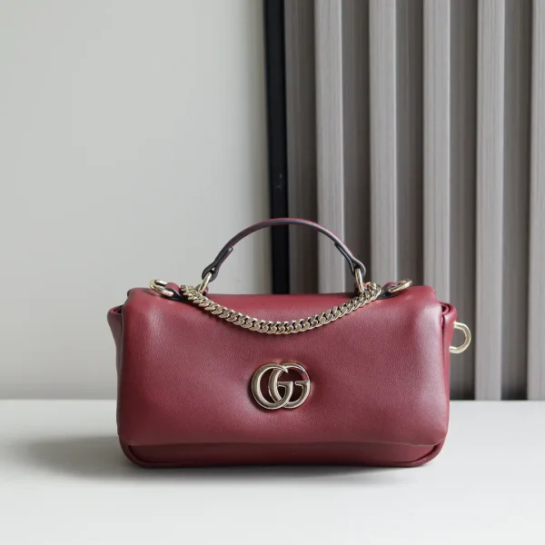 Gucci GG Logo Top Handle Bag with Chain Strap image 1