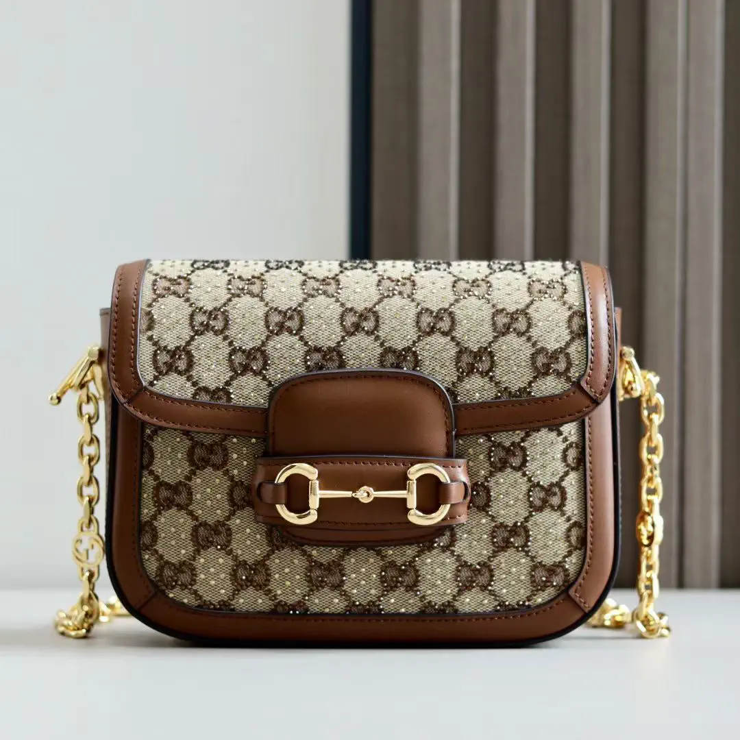 Gucci Monogram Canvas Chain Shoulder Bag image 1