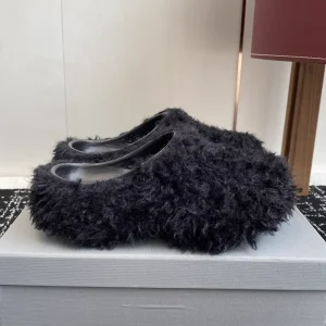 Balenciaga 25ss Fall Winter Thick Sole Wool Slippers image 1