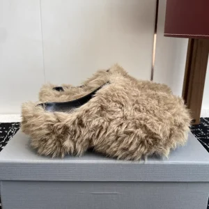 Balenciaga 25ss Fall Winter Thick Sole Wool Slippers image 1