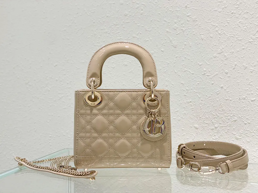 Dior Quilted Patent Top Handle Bag image 1