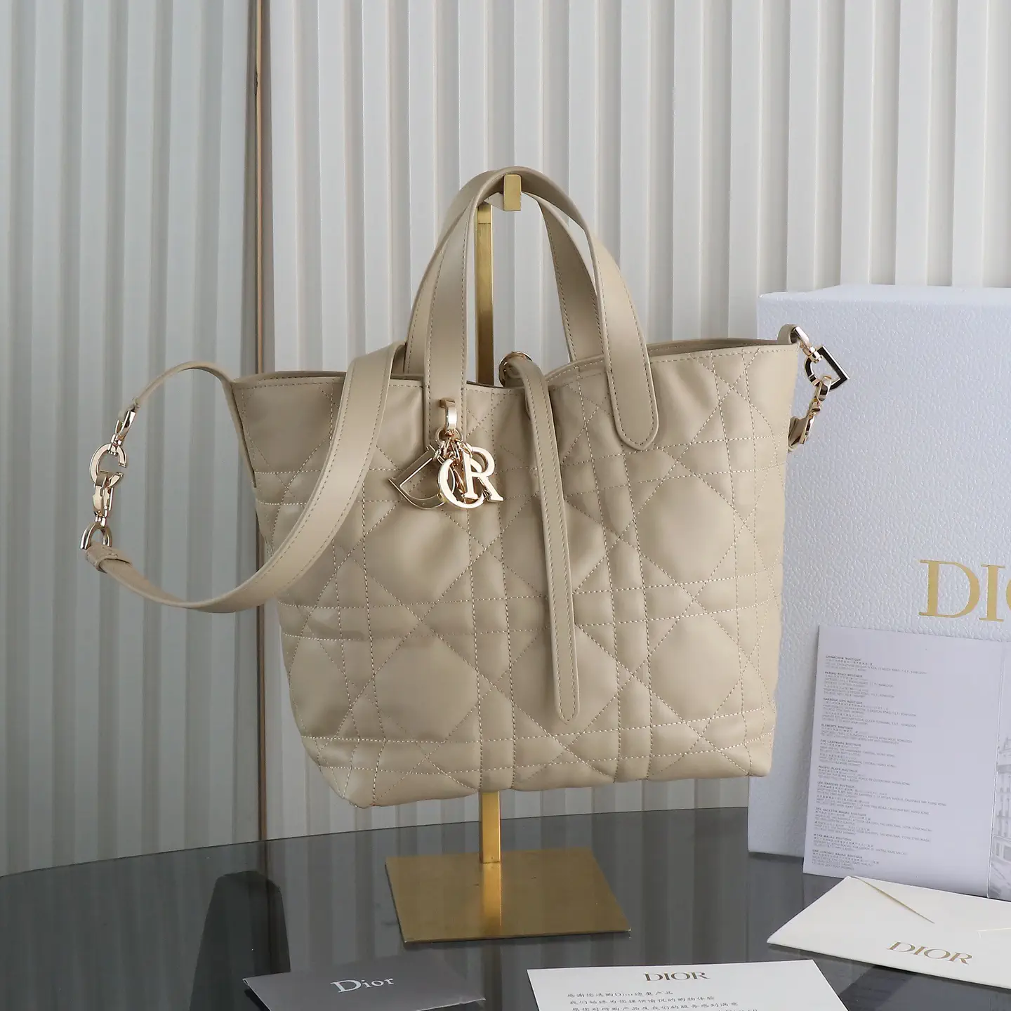 Dior Quilted Top Handle Bag image 1