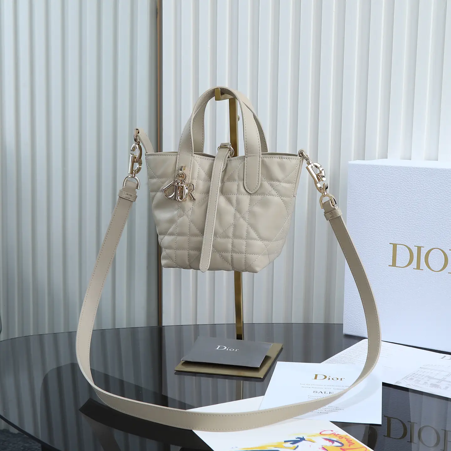 Dior Quilted Mini Top Handle Bag image 1