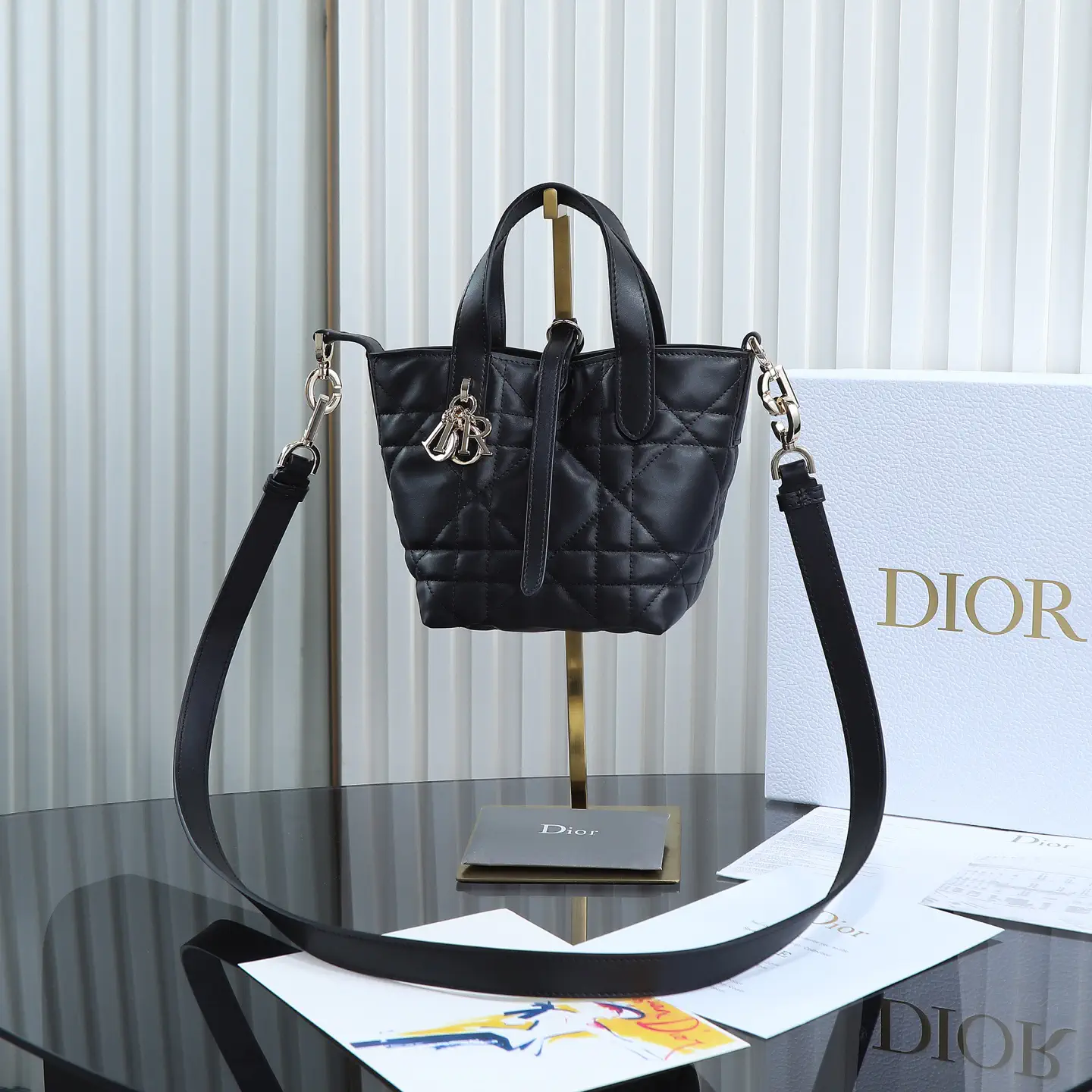 Dior Quilted Mini Top Handle Bag image 1