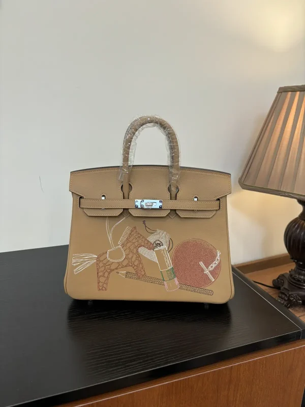 Hermès Graffiti Print Top Handle Bag image 1