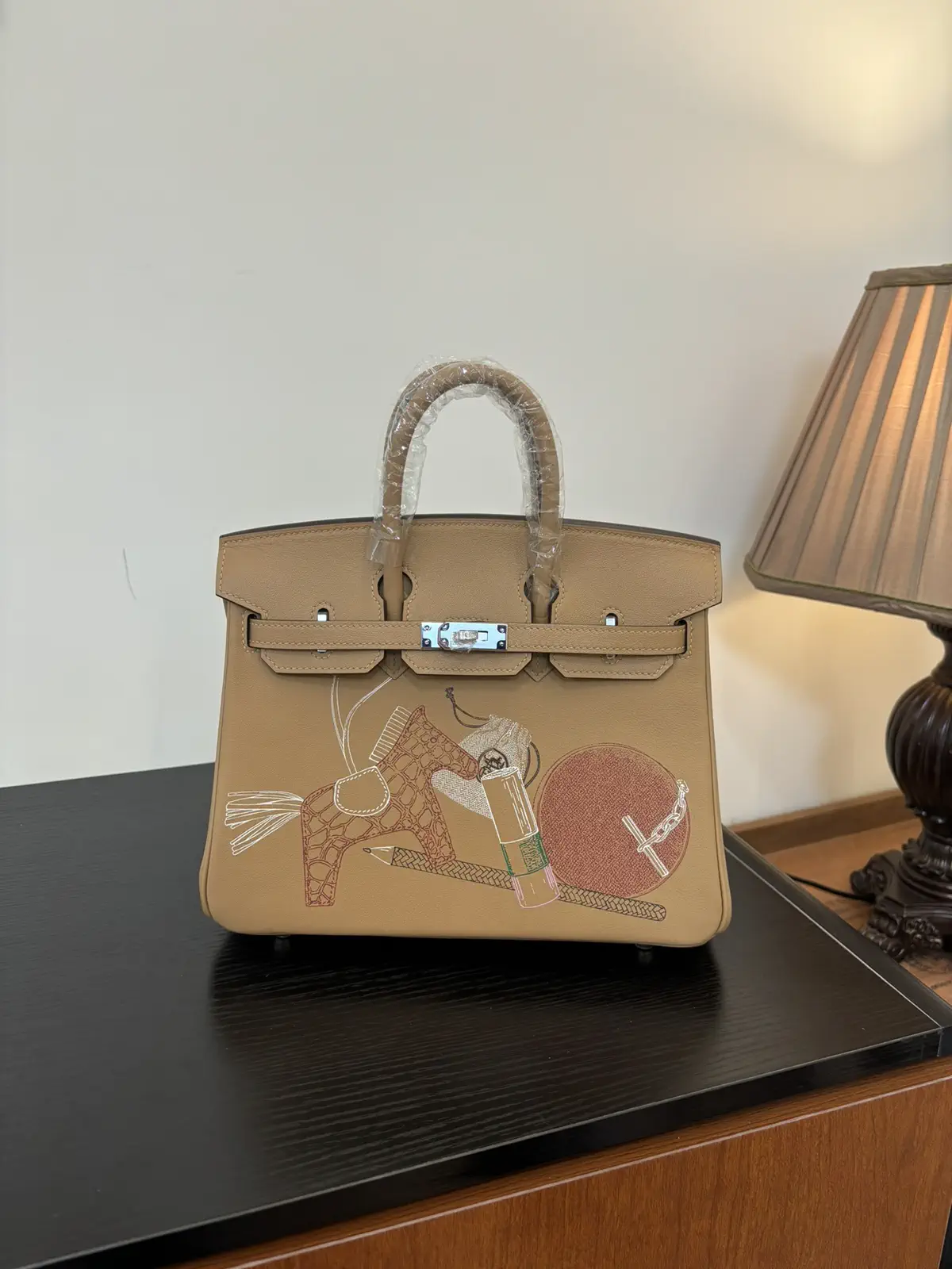 Hermès Graffiti Print Top Handle Bag image 1