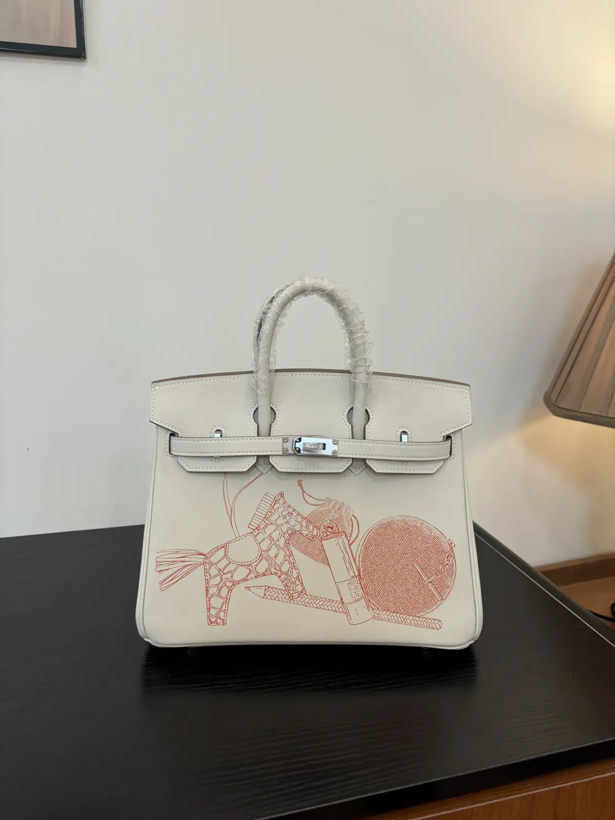 Hermès Graffiti Print Top Handle Bag image 1