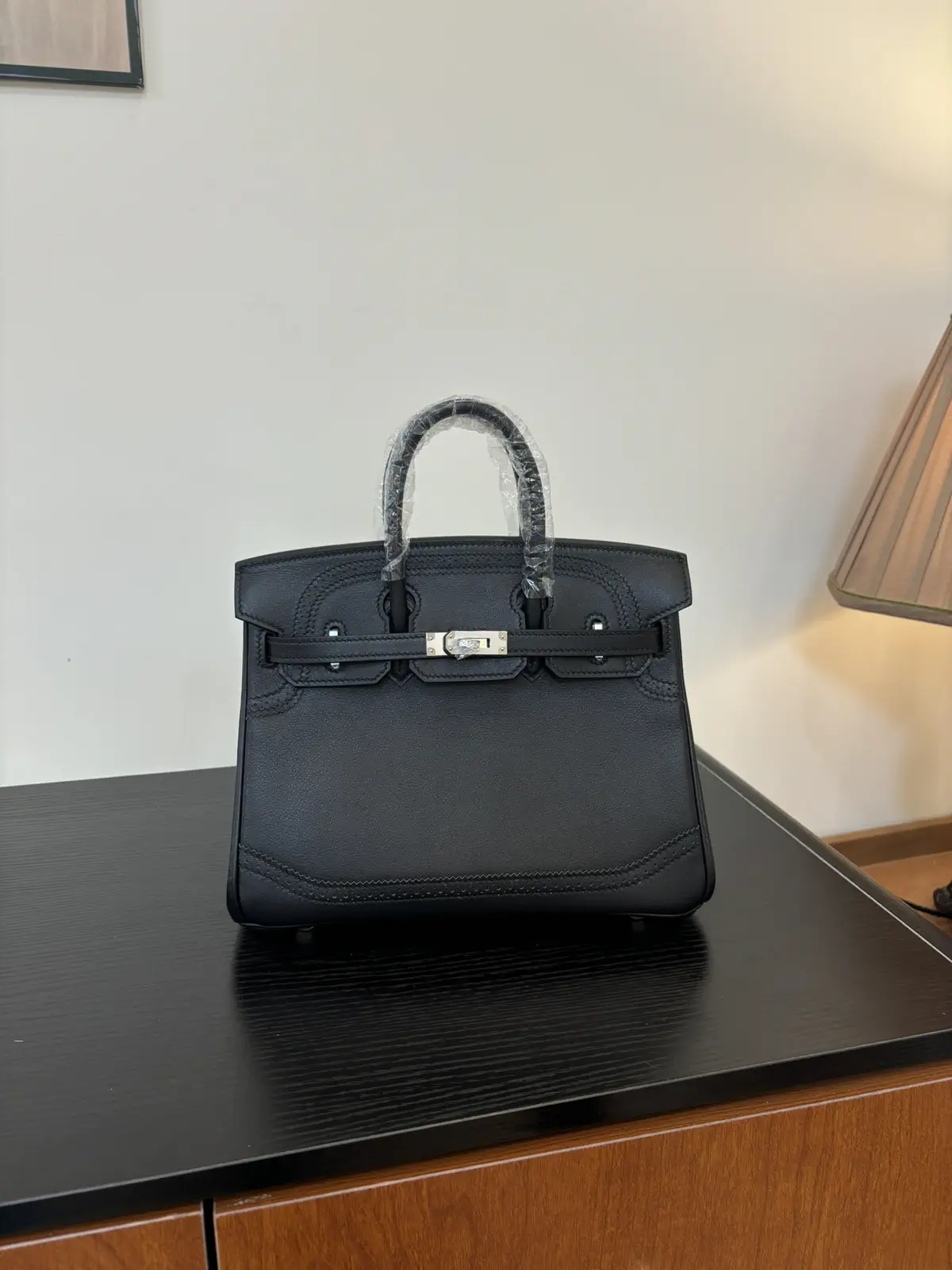 Hermès Black Top Handle Bag image 1