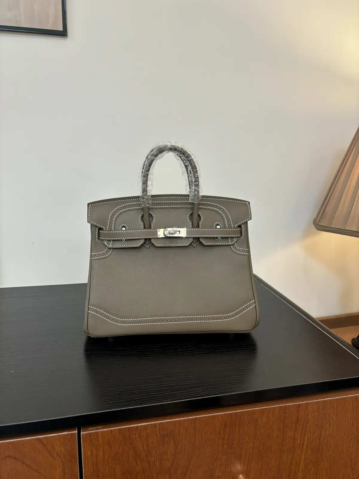 Hermès Lace Detail Top Handle Bag image 1