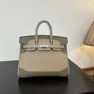 Hermès Top Handle Bag with Lace Detail image 1
